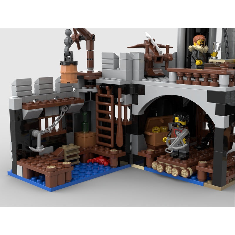 Castle Wolfstone MOC Building Kit | Fantasy Medieval Fortress Architecture - 4