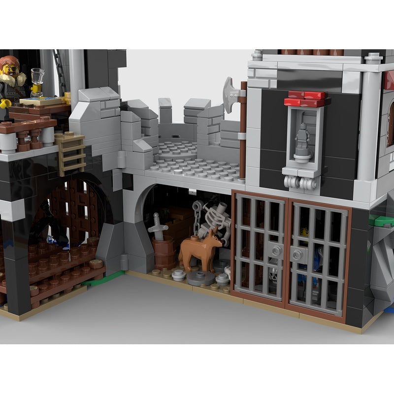 Castle Wolfstone MOC Building Kit | Fantasy Medieval Fortress Architecture - 5