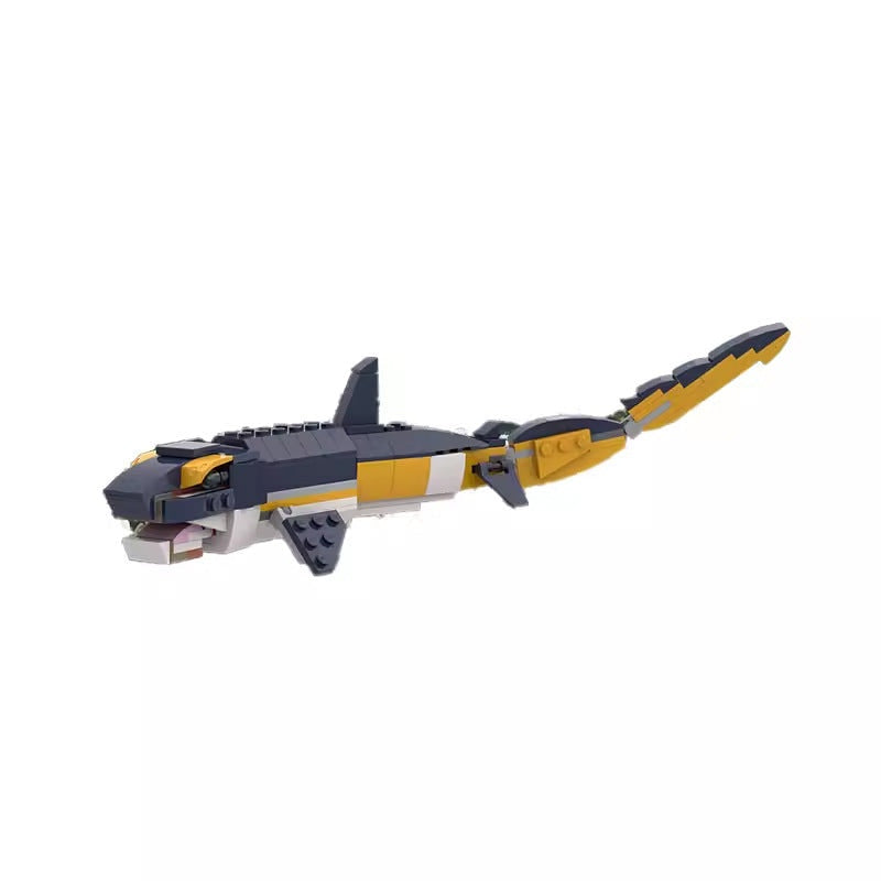 Cat Shark MOC Building Kit | Marine Animal Display Model Set - 5