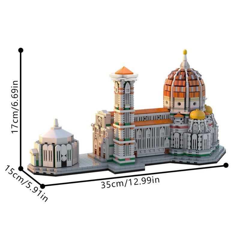 Cathedral of Florence Building Kit | LEGO-Compatible MOC - 3