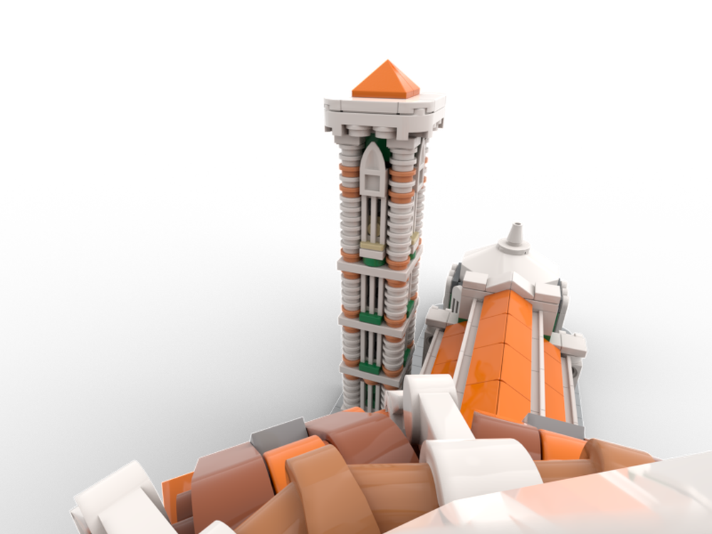 Cathedral of Florence Building Kit | LEGO-Compatible MOC - 6