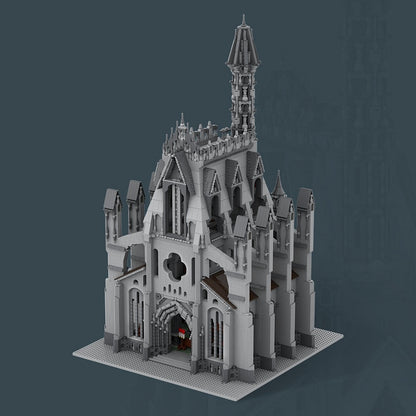 Cathedral of the Great Visage MOC Building Kit | Fantasy Architecture Model - 4