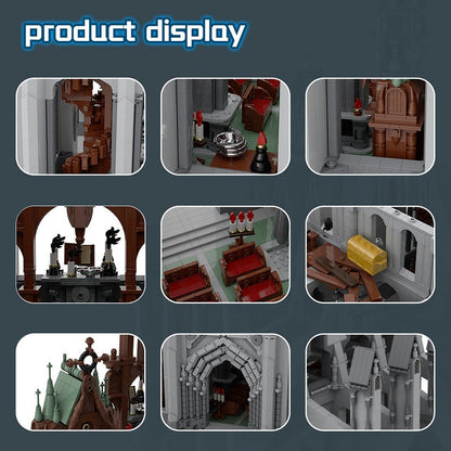 Cathedral of the Great Visage MOC Building Kit | Fantasy Architecture Model - 6