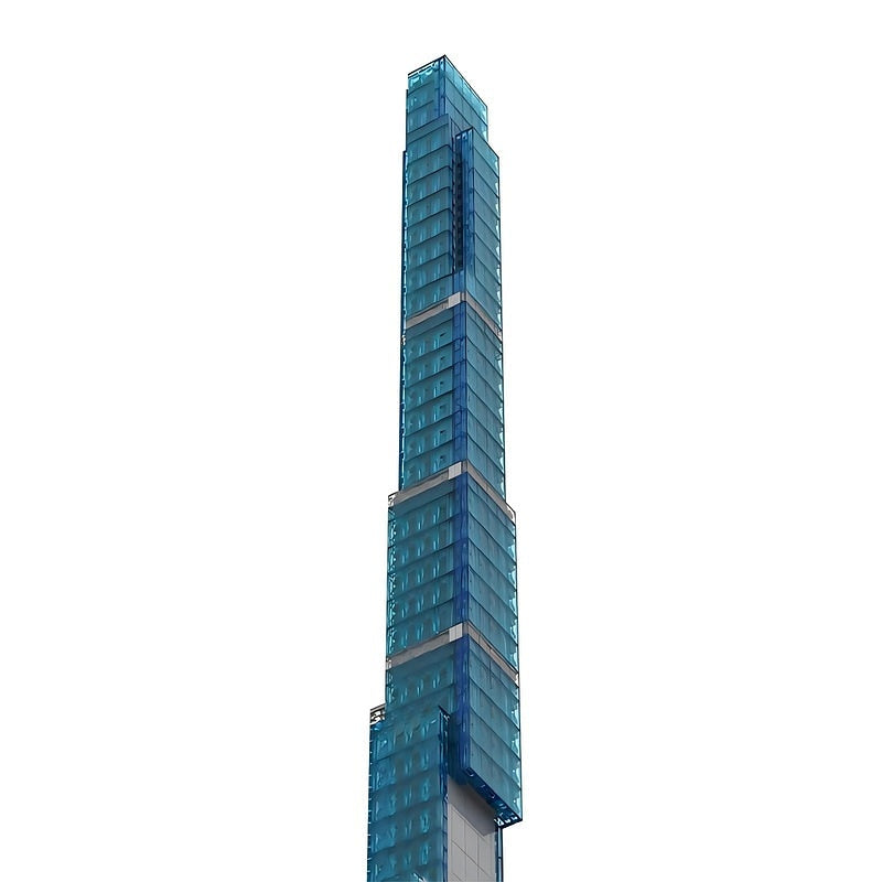 Central Park Tower MOC Skyscraper Building Kit 1:800 City Landmark Model - 3