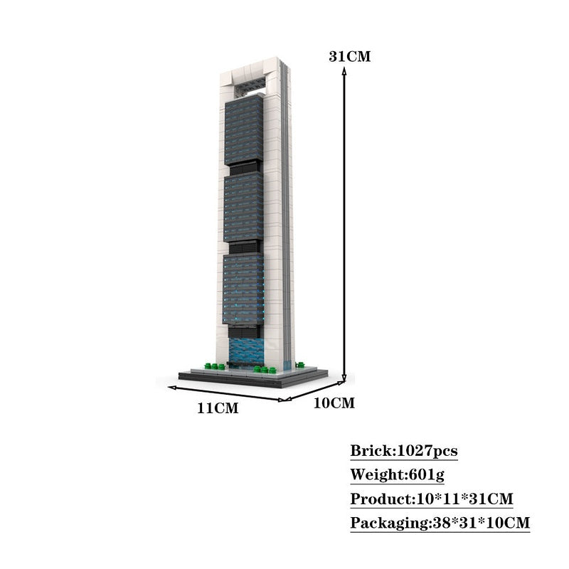 Cepsa Tower MOC Building Kit | 1:800 Scale Architecture Model - 4