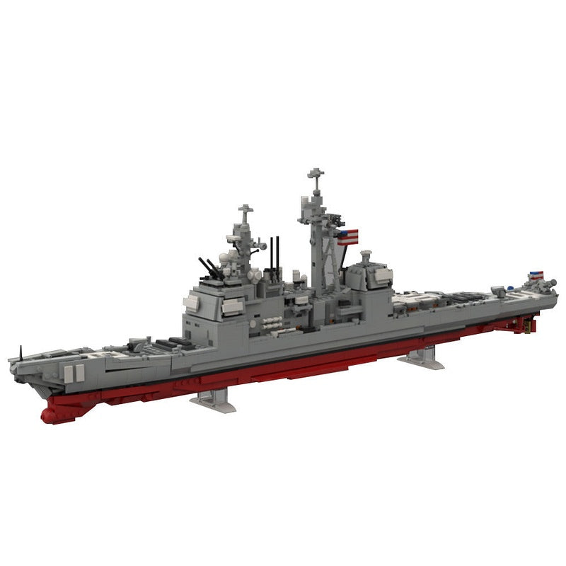 CG-72 Missile Cruiser MOC Building Kit | Modern Warship Model - 1