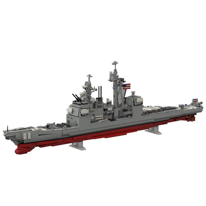 CG-72 Missile Cruiser MOC Building Kit | Modern Warship Model - 1