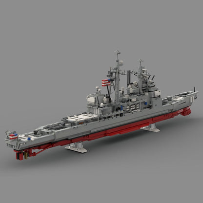 CG-72 Missile Cruiser MOC Building Kit | Modern Warship Model - 2