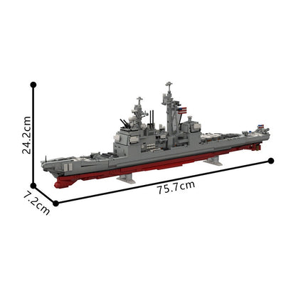 CG-72 Missile Cruiser MOC Building Kit | Modern Warship Model - 4
