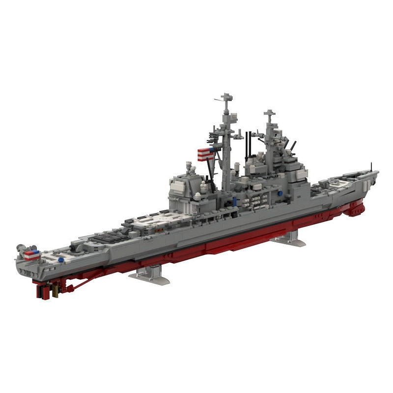 CG-72 Missile Cruiser MOC Building Kit | Modern Warship Model - 5