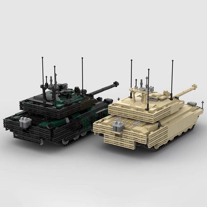 Challenger 2 TES MBT MOC Building Kit | Modern Tank Vehicle Model - 1