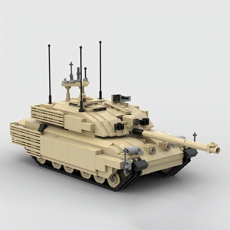 Challenger 2 TES MBT MOC Building Kit | Modern Tank Vehicle Model - 2