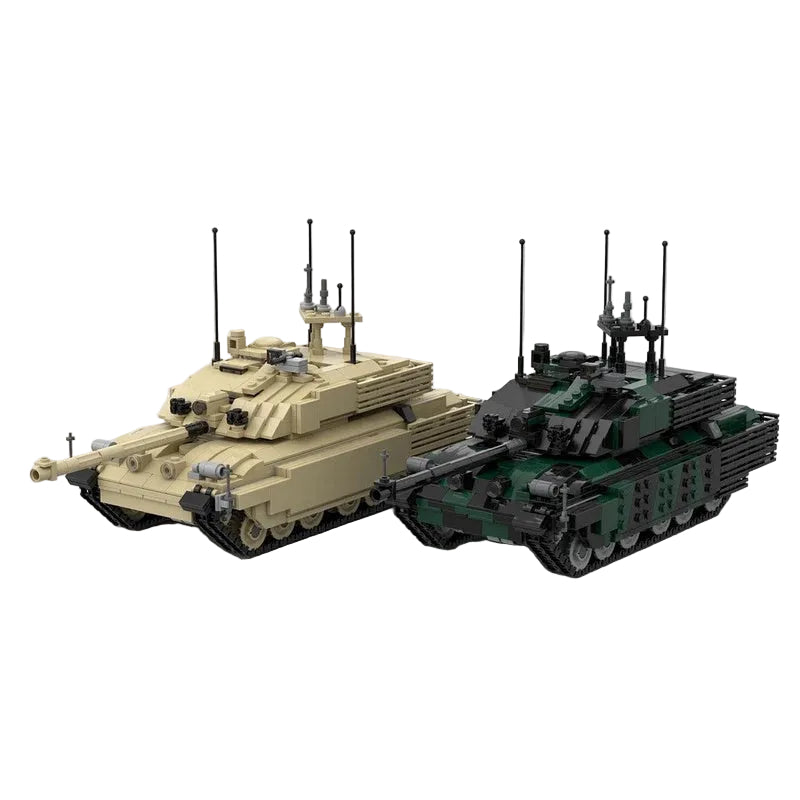 Challenger 2 TES MBT MOC Building Kit | Modern Tank Vehicle Model - 7