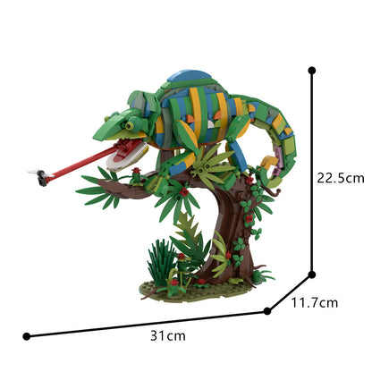 chameleon building set | lego compatible - 4