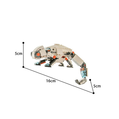Chameleon Wildlife MOC Building Kit | Colorful Reptile Display Model - 7