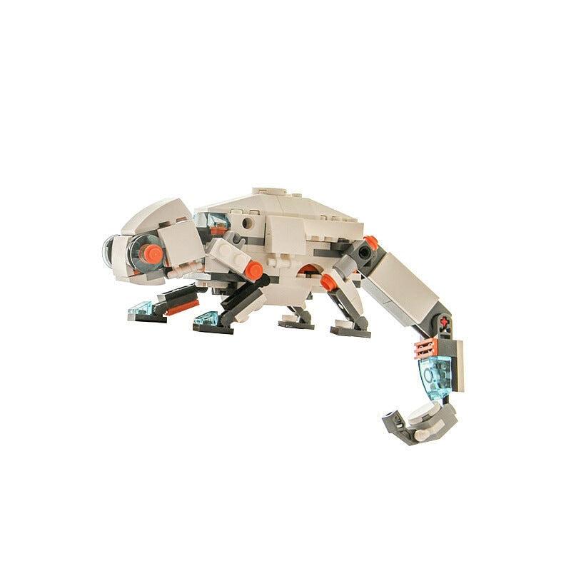 Chameleon Wildlife MOC Building Kit | Colorful Reptile Display Model - 8