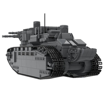 Char 2C French Super-Heavy Tank MOC Building Kit - 3