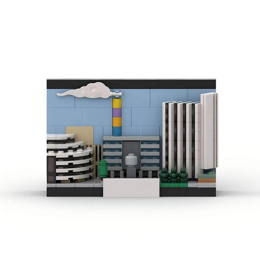 Chemnitz Germany Skyline MOC Postcard Building Kit | City Landmark Display Model - 1