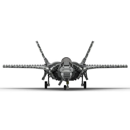 Chengdu J-20 Stealth Fighter MOC Building Kit 1:34 Scale Aircraft Model - 4