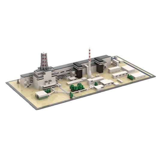 Chernobyl Power Plant Building Kit | LEGO-Compatible MOC - 1