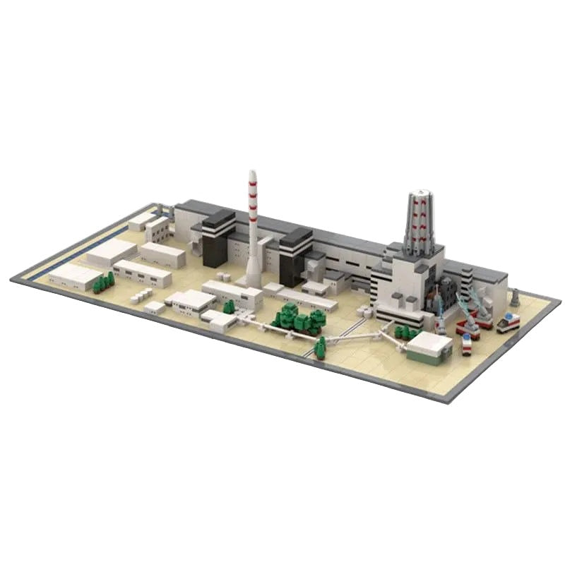 Chernobyl Power Plant MOC Building Kit | Historic Industrial Landmark Model - 2