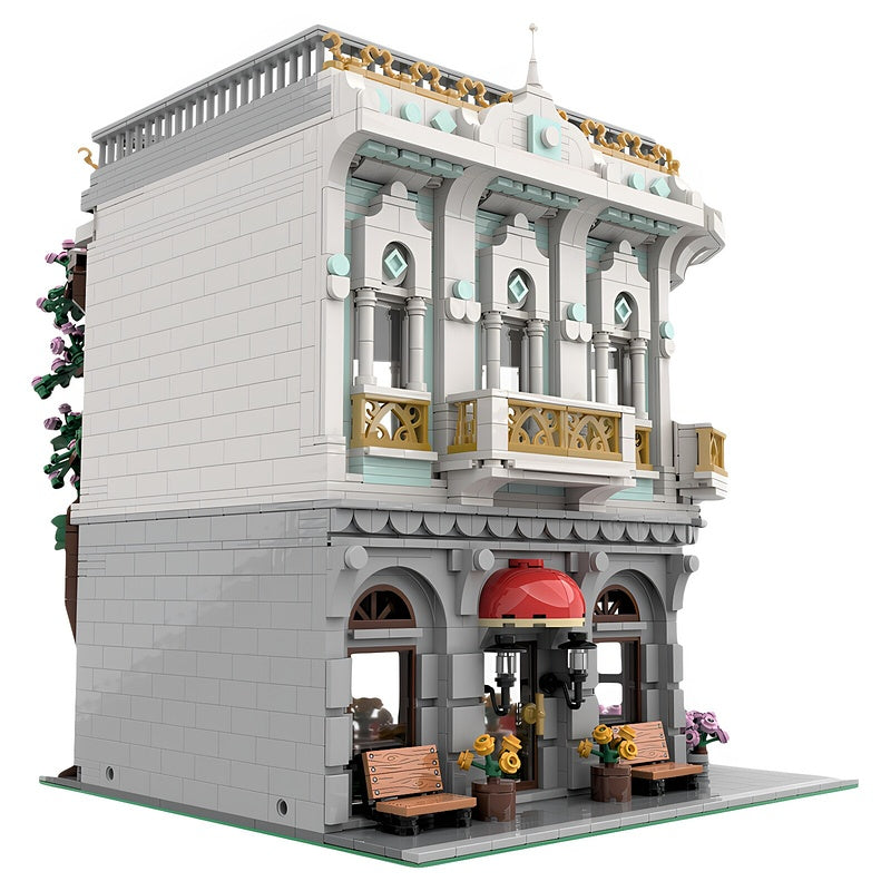 Cherry Blossom Modular Café MOC Building Kit - 4