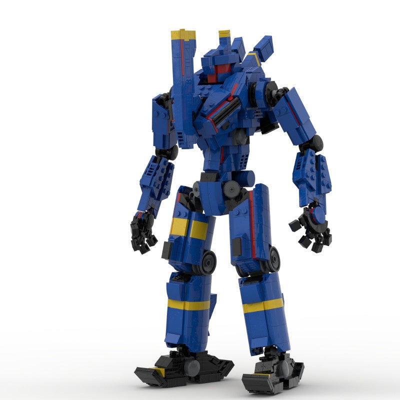 Chest-Fin Heavy Mecha MOC Building Kit | Sci-Fi Mechanical Figure - 2