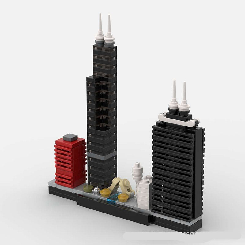 Chicago Skyline MOC Building Kit | City Architecture Model - 3
