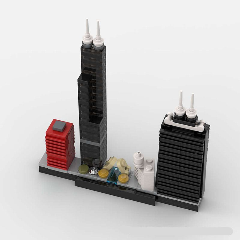 Chicago Skyline MOC Building Kit | City Architecture Model - 4