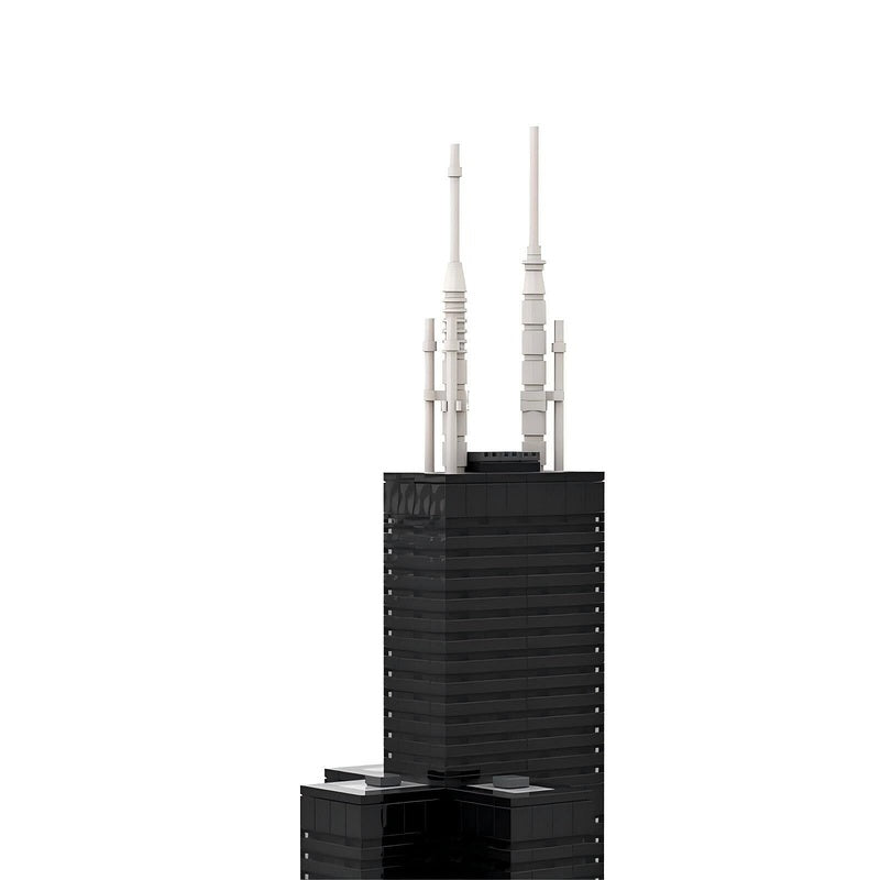 Chicago Willis Tower Building Kit | 1:800 scale LEGO-Compatible MOC - 2