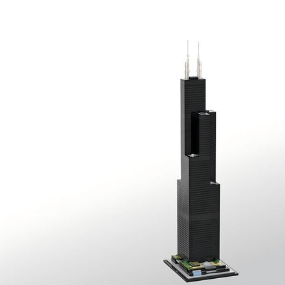Chicago Willis Tower MOC Skyscraper Building Kit | City Landmark Model - 1