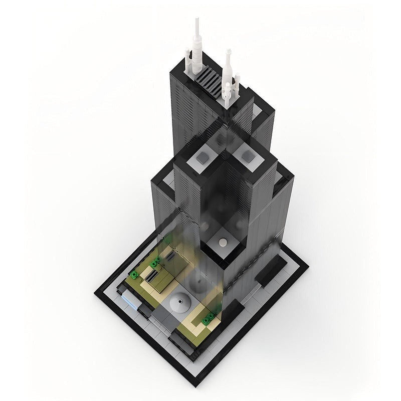 Chicago Willis Tower MOC Skyscraper Building Kit | City Landmark Model - 2