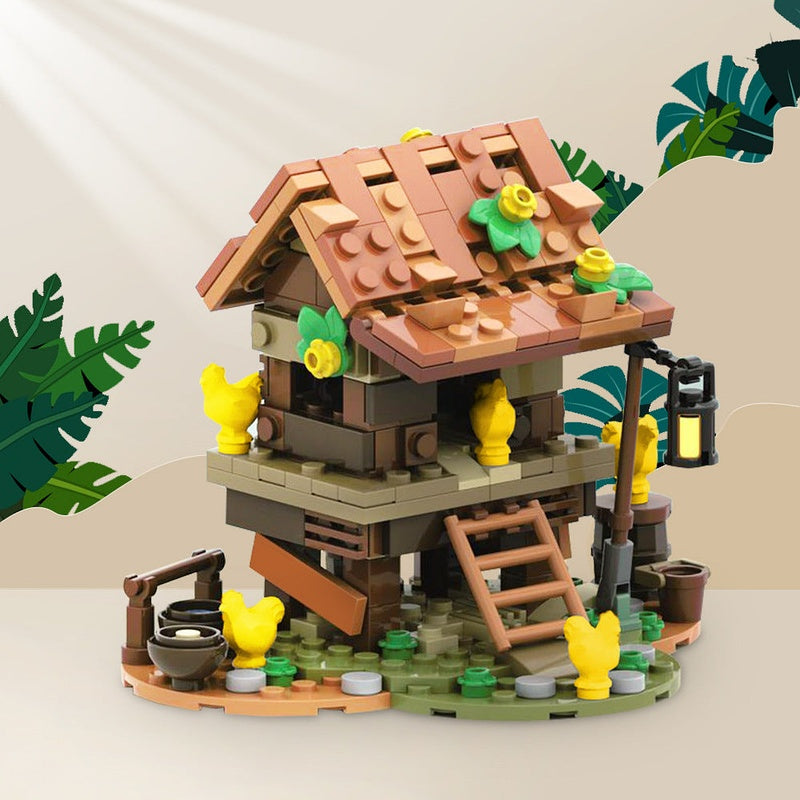 Chicken Coop MOC Building Kit | Farm Architecture Model - 2