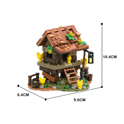 Chicken Coop MOC Building Kit | Farm Architecture Model - 3
