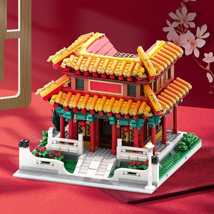 Chinese Temple MOC Modular Building Kit | Asian Architecture Model - 2