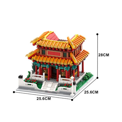 Chinese Temple Modular Building Kit | LEGO-Compatible MOC - 4