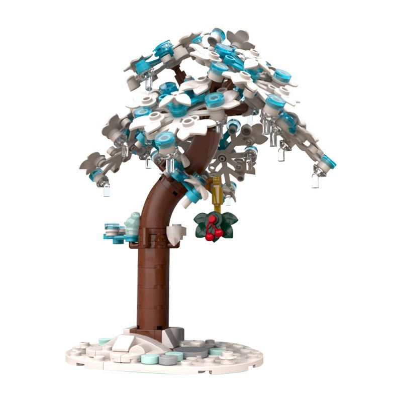 Christmas Frozen Tree MOC Building Kit | Winter Diorama Display - 1
