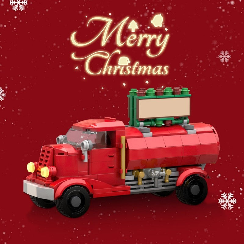 Christmas Hot Cocoa Truck Winter Village Building Kit | Compatible MOC - 2