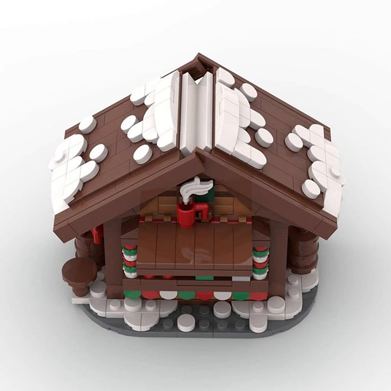 Christmas Hot Drinks Stands MOC Building Kit | Winter Market Display - 5