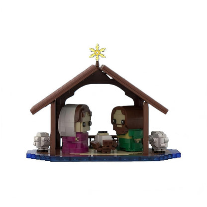 Christmas Nativity Creche Scene Building Kit | LEGO-Compatible MOC - 3