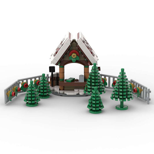 Christmas Tree Seller Building Kit | LEGO-Compatible MOC - 1