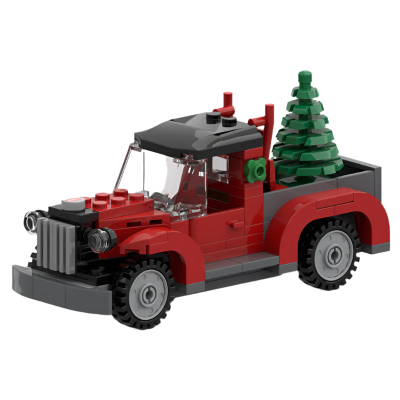 Christmas Tree Truck Building Kit | LEGO-Compatible MOC - 2