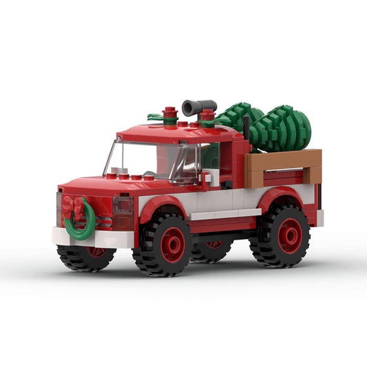 Christmas Truck Building Kit | LEGO-Compatible MOC - 1