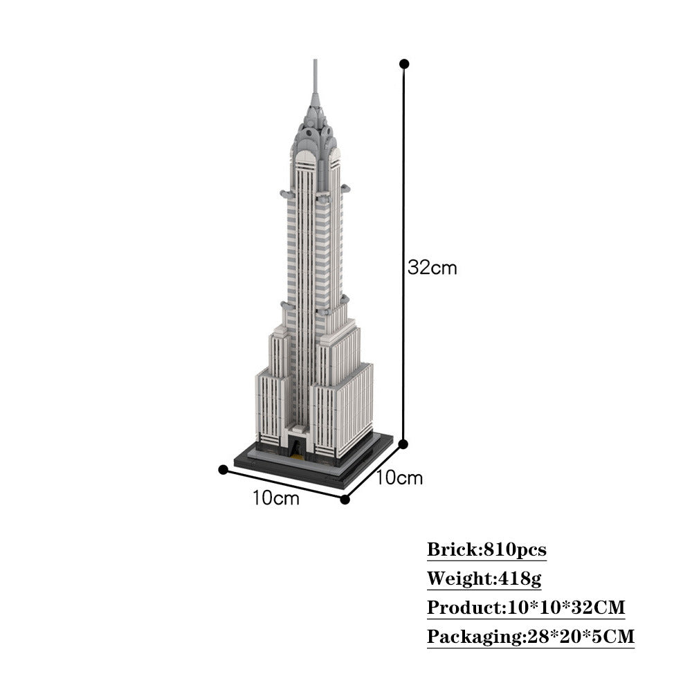 Chrysler Building Skyscraper Building Kit | LEGO-Compatible MOC - 2
