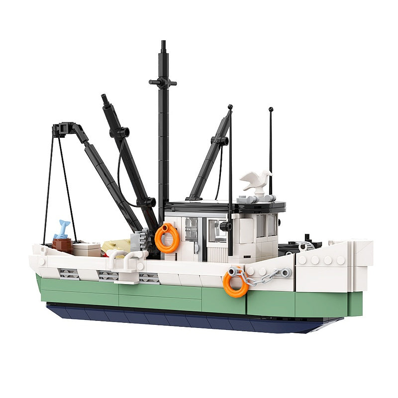 Cinematic Shrimping Boat Building Kit | LEGO-Compatible MOC - 3