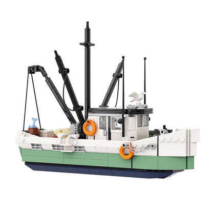 Cinematic Shrimping Boat Building Kit | LEGO-Compatible MOC - 3