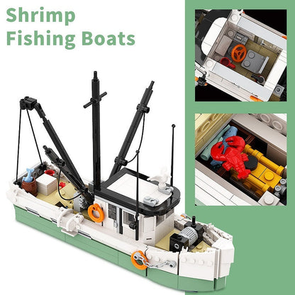 Cinematic Shrimping Boat MOC Building Kit Maritime Diorama Display Model - 5