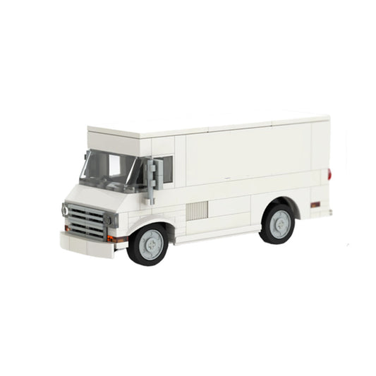 City Express Courier Step Van Building Kit | LEGO-Compatible MOC - 1