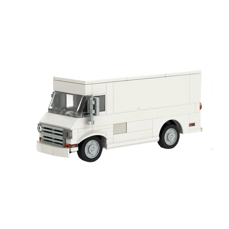 City Express Courier Step Van MOC Building Kit | Delivery Vehicle Model - 1