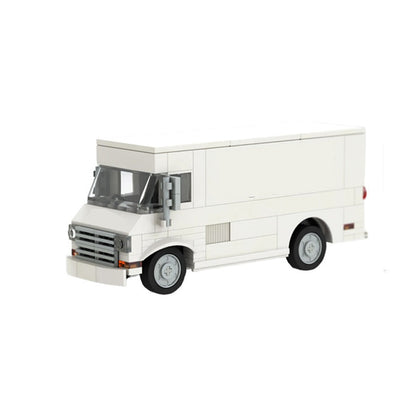 City Express Courier Step Van MOC Building Kit | Delivery Vehicle Model - 1